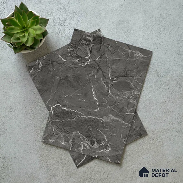 Grey Marble Look LM 18811 8 ft x 4 ft Texture Finish Decorative Laminate - 1 mm | Suitable for TV Unit, Wardrobe, Kitchen Cabinets