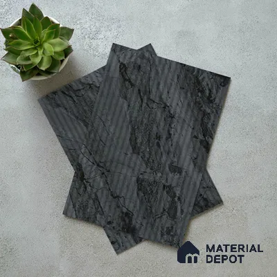 Grey Marble Look LM 18815 8 ft x 4 ft Texture Finish Decorative Laminate - 1 mm | Suitable for TV Unit, Wardrobe, Kitchen Cabinets