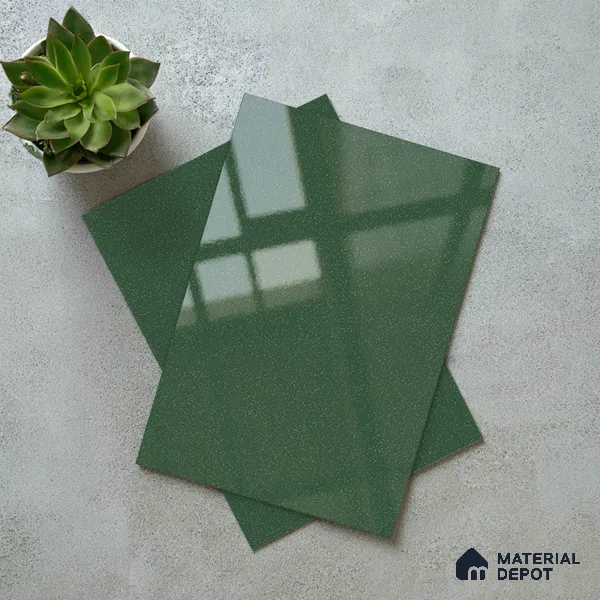 Metallic Look LM 19191 Minty Green 8 ft x 4 ft Glossy Finish Decorative Laminate - 1 mm | Suitable for TV Unit, Wardrobe, Kitchen Cabinets