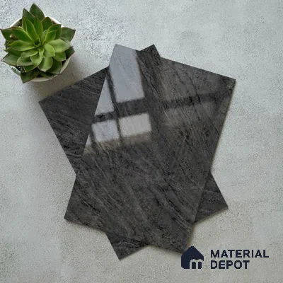 Marble Look LM 19200 Haemus Marble 8 ft x 4 ft Glossy Finish Decorative Laminate - 1 mm | Suitable for TV Unit, Wardrobe, Kitchen Cabinets