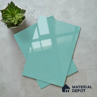 Solid Colors Look LM 19209 Celesto 8 ft x 4 ft Glossy Finish Decorative Laminate - 1 mm | Suitable for Living Room, Kitchen, Office