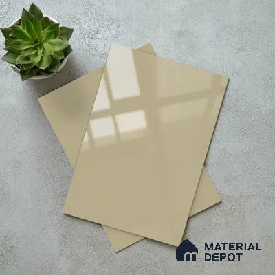 Solid Colors Look LM 19212 Pabble Stone 8 ft x 4 ft Glossy Finish Decorative Laminate - 1 mm | Suitable for Living Room, Kitchen, Office