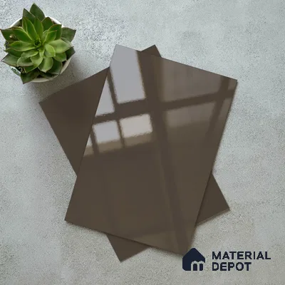 Solid Colors Look LM 19219 Armadillo 8 ft x 4 ft Glossy Finish Decorative Laminate - 1 mm | Suitable for Living Room, Kitchen, Office
