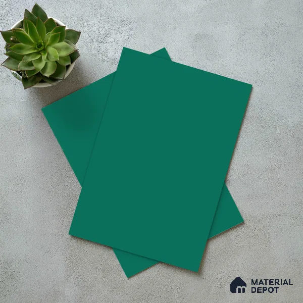 Solid Colors Look LM 19234 Turquoise 8 ft x 4 ft Matte Finish Decorative Laminate - 1 mm | Suitable for Living Room, Kitchen, Office