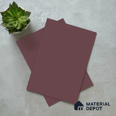 Solid Colors Look LM 19243 Rouge 8 ft x 4 ft Matte Finish Decorative Laminate - 1 mm | Suitable for Living Room, Kitchen, Office
