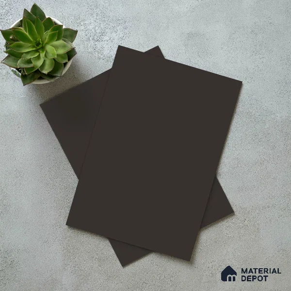 Solid Colors Look LM 19245 Dark Grey 8 ft x 4 ft Matte Finish Decorative Laminate - 1 mm | Suitable for Living Room, Kitchen, Office