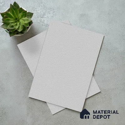 Solid Colors Look LM 19261 Super White 8 ft x 4 ft Suede Finish Decorative Laminate - 1 mm | Suitable for Living Room, Kitchen, Office