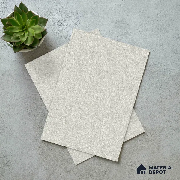 Solid Colors Look LM 19262 Frosty White 8 ft x 4 ft Suede Finish Decorative Laminate - 1 mm | Suitable for Living Room, Kitchen, Office