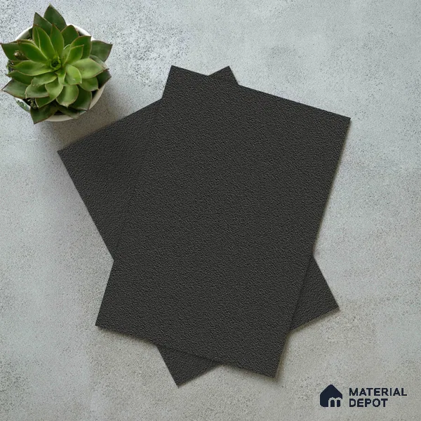 Solid Colors Look LM 19267 Super Black 8 ft x 4 ft Suede Finish Decorative Laminate - 1 mm | Suitable for Living Room, Kitchen, Office