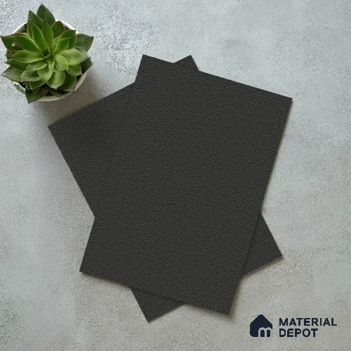 Solid Colors Look LM 19267 Super Black 8 ft x 4 ft Suede Finish Decorative Laminate - 1 mm | Suitable for Living Room, Kitchen, Office
