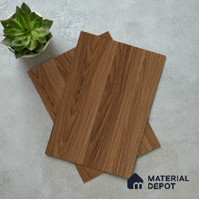 Wooden Look LM 19270 Raw Walnut 8 ft x 4 ft Texture Finish Decorative Laminate - 1 mm | Suitable for TV Unit, Wardrobe, Kitchen Cabinets