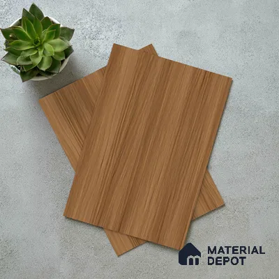 Wooden Look LM 19284 Juglans Redish 8 ft x 4 ft Suede Finish Decorative Laminate - 1 mm | Suitable for TV Unit, Wardrobe, Kitchen Cabinets
