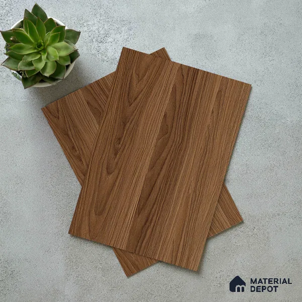 Wooden Look LM 19312 Raw Walnut 8 ft x 4 ft Matte Finish Decorative Laminate - 1 mm | Suitable for TV Unit, Wardrobe, Kitchen Cabinets