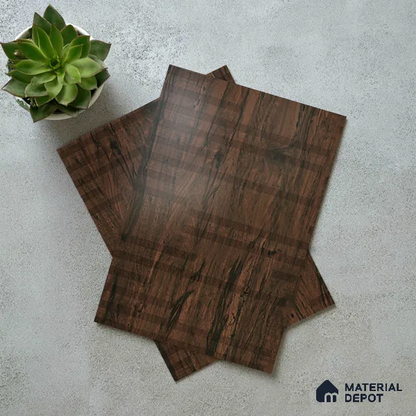 Abstract Look LM 19325 Tropical Wood 8 ft x 4 ft Texture Finish Decorative Laminate - 1 mm | Suitable for TV Unit, Wardrobe, Kitchen Cabinets