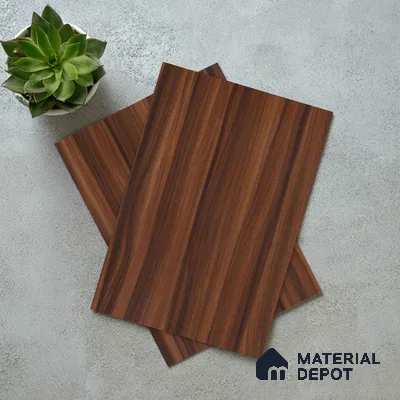 Wooden Look LM 19326 Wharthon Walnut 8 ft x 4 ft Texture Finish Decorative Laminate - 1 mm | Suitable for TV Unit, Wardrobe, Kitchen Cabinets