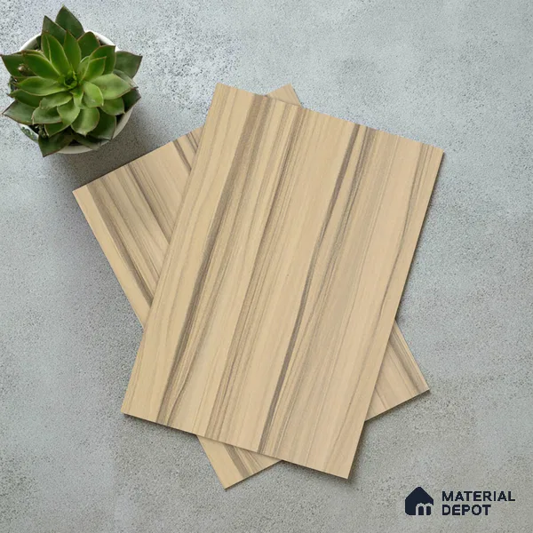 Wooden Look LM 19328 Wasum Walnut 8 ft x 4 ft Texture Finish Decorative Laminate - 1 mm | Suitable for TV Unit, Wardrobe, Kitchen Cabinets