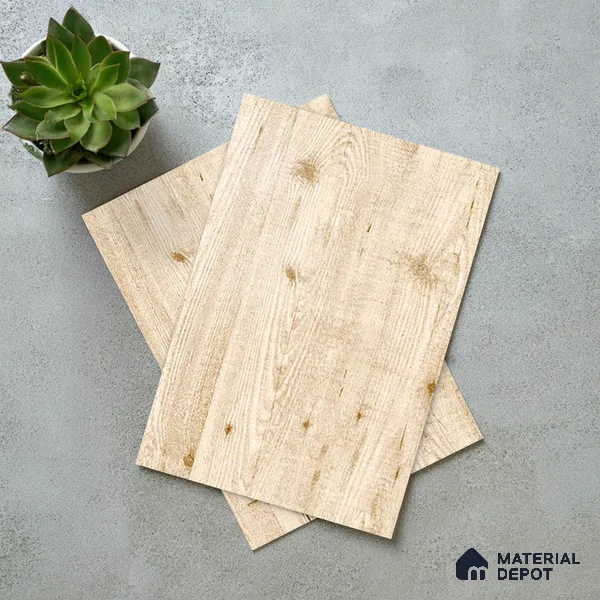 Wooden Look LM 19331 White Tyrol Pine 8 ft x 4 ft Texture Finish Decorative Laminate - 1 mm | Suitable for TV Unit, Wardrobe, Kitchen Cabinets