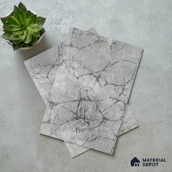 Stone Look LM 19335 Greek Slate 2 8 ft x 4 ft Texture Finish Decorative Laminate - 1 mm | Suitable for TV Unit, Wardrobe, Kitchen Cabinets