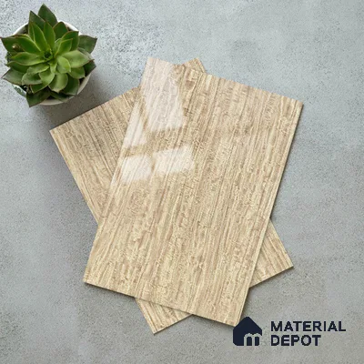Wooden Look LM 19346 Mali Mahogany 8 ft x 4 ft Glossy Finish Decorative Laminate - 1 mm | Suitable for TV Unit, Wardrobe, Kitchen Cabinets