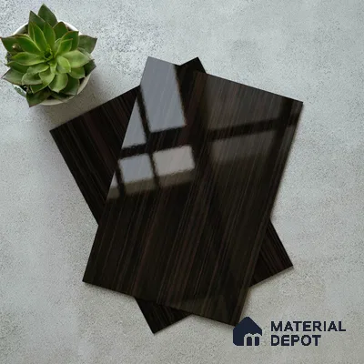 Wooden Look LM 19361 Tacna Teak 8 ft x 4 ft Glossy Finish Decorative Laminate - 1 mm | Suitable for TV Unit, Wardrobe, Kitchen Cabinets