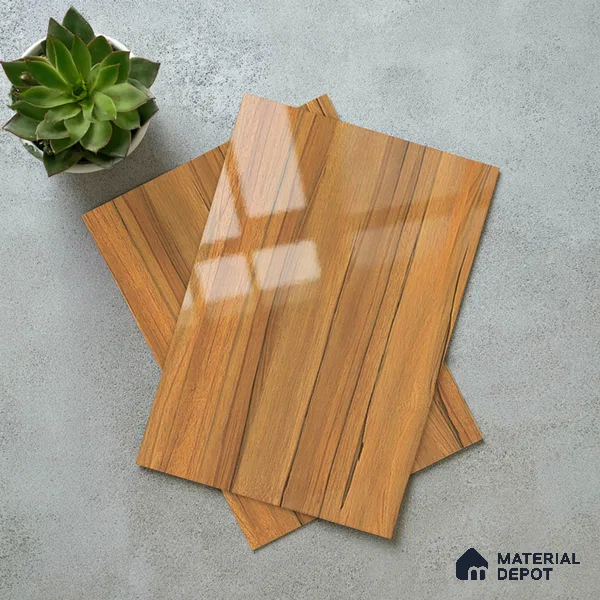 Wooden Look LM 19367 Apple Wood Uk 8 ft x 4 ft Glossy Finish Decorative Laminate - 1 mm | Suitable for TV Unit, Wardrobe, Kitchen Cabinets