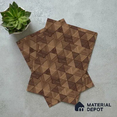 Digital Look LM 19374 Delta Blocks 8 ft x 4 ft Matte Finish Decorative Laminate - 1 mm | Suitable for TV Unit, Wardrobe, Kitchen Cabinets