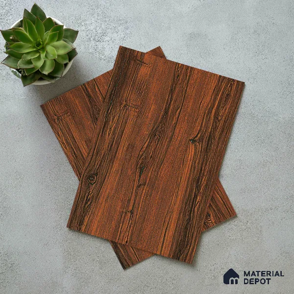 Wooden Look LM 19400 Caen Chestnut 8 ft x 4 ft Suede Finish Decorative Laminate - 1 mm | Suitable for TV Unit, Wardrobe, Kitchen Cabinets