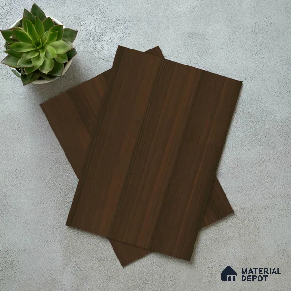 Wooden Look LM 19405 Wales Walnut 8 ft x 4 ft Suede Finish Decorative Laminate - 1 mm | Suitable for TV Unit, Wardrobe, Kitchen Cabinets