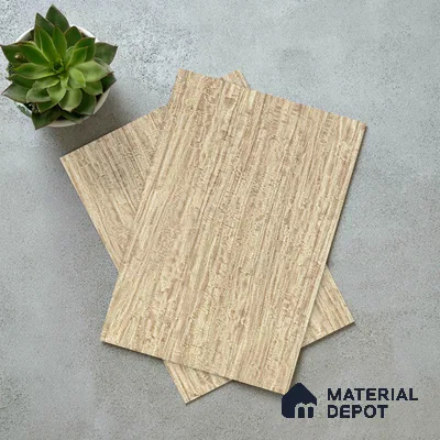 Wooden Look LM 19407 Mali Mahogany 8 ft x 4 ft Suede Finish Decorative Laminate - 1 mm | Suitable for TV Unit, Wardrobe, Kitchen Cabinets
