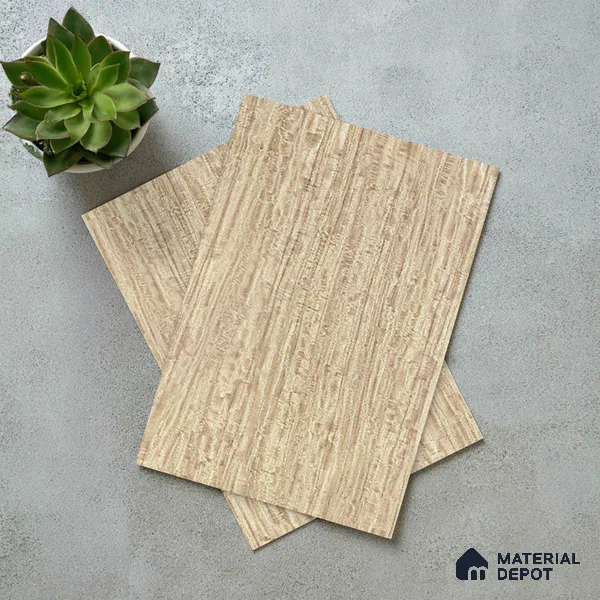 Wooden Look LM 19407 Mali Mahogany 8 ft x 4 ft Suede Finish Decorative Laminate - 1 mm | Suitable for TV Unit, Wardrobe, Kitchen Cabinets
