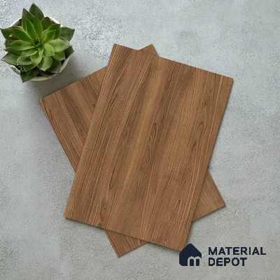 Wooden Look LM 19410 Waco Walnut 8 ft x 4 ft Suede Finish Decorative Laminate - 1 mm | Suitable for TV Unit, Wardrobe, Kitchen Cabinets