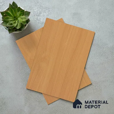 Wooden Look LM 19411 Basel Beech 8 ft x 4 ft Suede Finish Decorative Laminate - 1 mm | Suitable for TV Unit, Wardrobe, Kitchen Cabinets