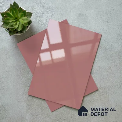 LM 19427 Roxburghii Solid Color Glossy Finish 8 ft x 4 ft Decorative Laminate - 1 mm | Suitable for Living Room, Kitchen, Office