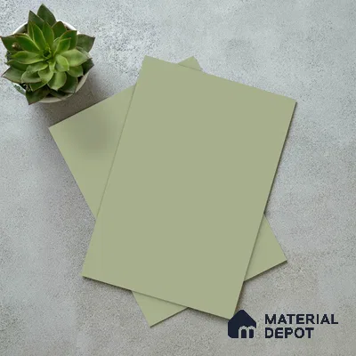 LM 19428 B Light Green Solid Color Matte Finish 8 ft x 4 ft Decorative Laminate - 1 mm | Suitable for Living Room, Kitchen, Office