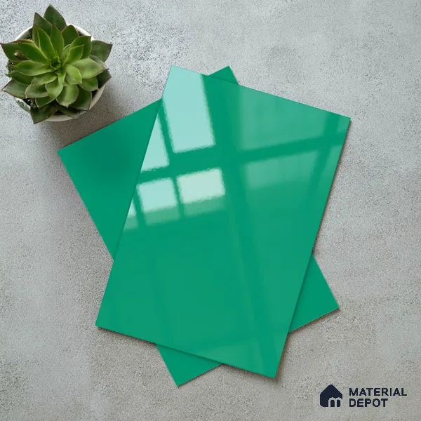 LM 19445 Artistata Solid Color Glossy Finish 8 ft x 4 ft Decorative Laminate - 1 mm | Suitable for Living Room, Kitchen, Office