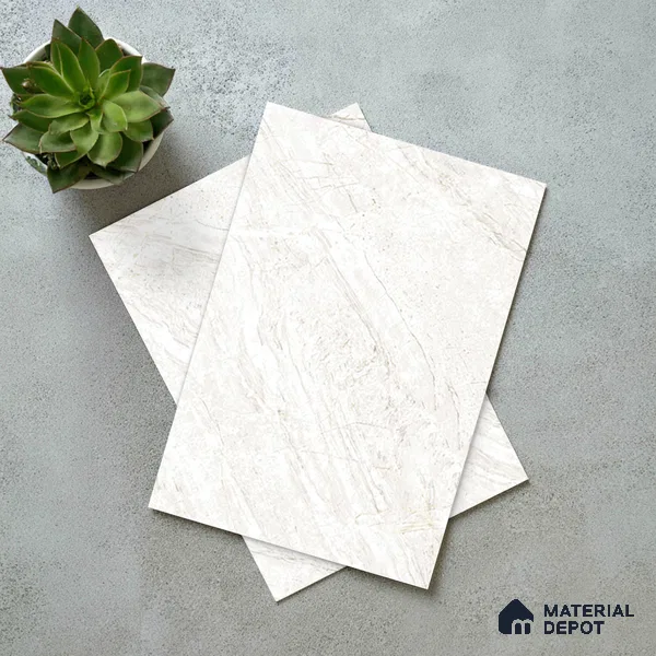 LM 19453 D Soft Calcatta Marble High Gloss Finish 8 ft x 4 ft Decorative Laminate - 1 mm | Suitable for TV Unit, Wardrobe, Kitchen Cabinets