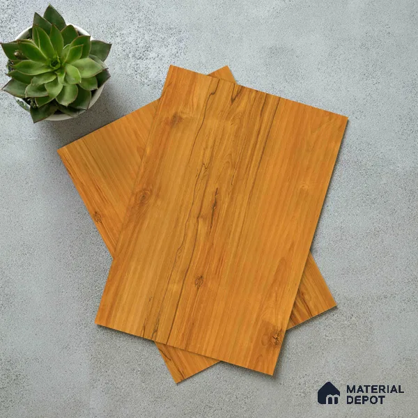Wooden Fluted Look LM 19480 E Exotic Walnut Fine Texture Finish 8 ft x 4 ft Decorative Laminate - 1 mm | Suitable for TV Unit, Wardrobe, Kitchen Cabinets