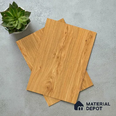 Wooden Look LM 19488 C Metallic Teak Super Matte Finish 8 ft x 4 ft Decorative Laminate - 1 mm | Suitable for TV Unit, Wardrobe, Kitchen Cabinets