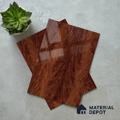 Wooden Look LM 19491 B Desira Ash Wood High Gloss Finish 8 ft x 4 ft Decorative Laminate - 1 mm | Suitable for TV Unit, Wardrobe, Kitchen Cabinets