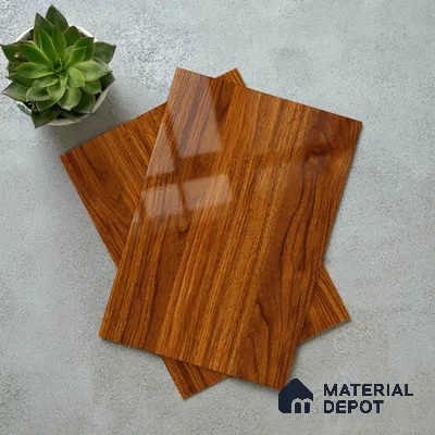 Wooden Look LM 19493 H Wyoming Maple Wood High Gloss Finish 8 ft x 4 ft Decorative Laminate - 1 mm | Suitable for TV Unit, Wardrobe, Kitchen Cabinets