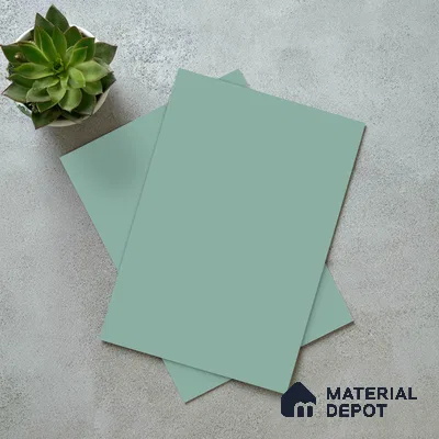 LM 21062 C Aqua Sliky Matte Finish 8 ft x 4 ft Decorative Laminate - 1 mm | Suitable for Living Room, Kitchen, Office