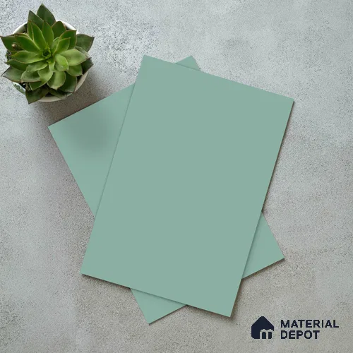 LM 21062 C Aqua Sliky Matte Finish 8 ft x 4 ft Decorative Laminate - 1 mm | Suitable for Living Room, Kitchen, Office