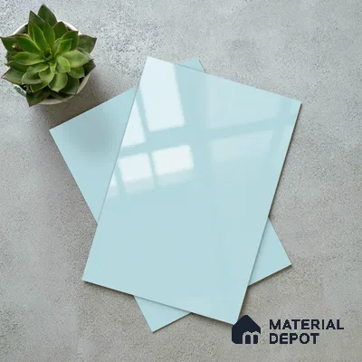 LM 21062 D Seawyn Solid Color Glossy Finish 8 ft x 4 ft Decorative Laminate - 1 mm | Suitable for Living Room, Kitchen, Office