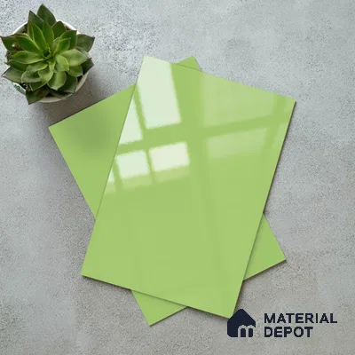 LM 21063 F Pistara Solid Color Glossy Finish 8 ft x 4 ft Decorative Laminate - 1 mm | Suitable for Living Room, Kitchen, Office