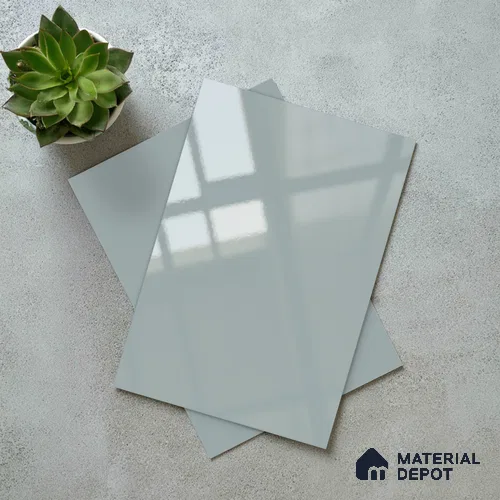 LM 21068 E Icelora Solid Color Glossy Finish 8 ft x 4 ft Decorative Laminate - 1 mm | Suitable for Living Room, Kitchen, Office