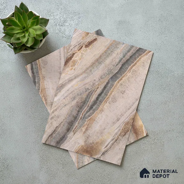 LM 21109 Dunesone Drift Seraphinite Texture Finish 8 ft x 4 ft Decorative Laminate - 1 mm | Suitable for TV Unit, Wardrobe, Kitchen Cabinets