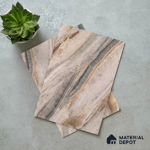 LM 21109 B Dunesone Drift Noble Diagon Texture Finish 8 ft x 4 ft Decorative Laminate - 1 mm | Suitable for TV Unit, Wardrobe, Kitchen Cabinets
