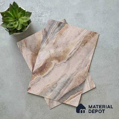 LM 21109 D Dunesone Drift Marble High Gloss Finish 8 ft x 4 ft Decorative Laminate - 1 mm | Suitable for TV Unit, Wardrobe, Kitchen Cabinets