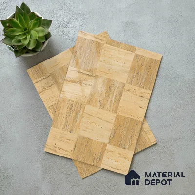 Marble Look LM 21111 Sienna Matrix Marble High Gloss Finish 8 ft x 4 ft Decorative Laminate - 1 mm | Suitable for TV Unit, Wardrobe, Kitchen Cabinets