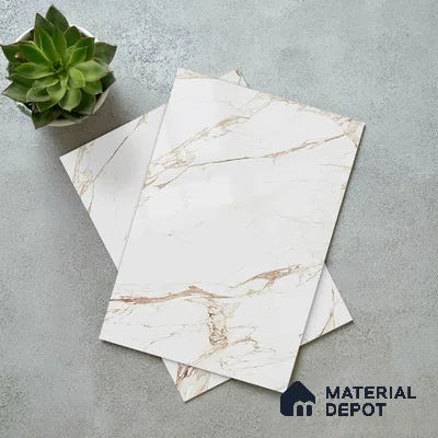 LM 21115 B Auresta White Wooden High Gloss Finish 8 ft x 4 ft Decorative Laminate - 1 mm | Suitable for TV Unit, Wardrobe, Kitchen Cabinets
